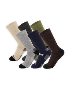 Medias Unisex Eco-Cushioned Crew 6Pp