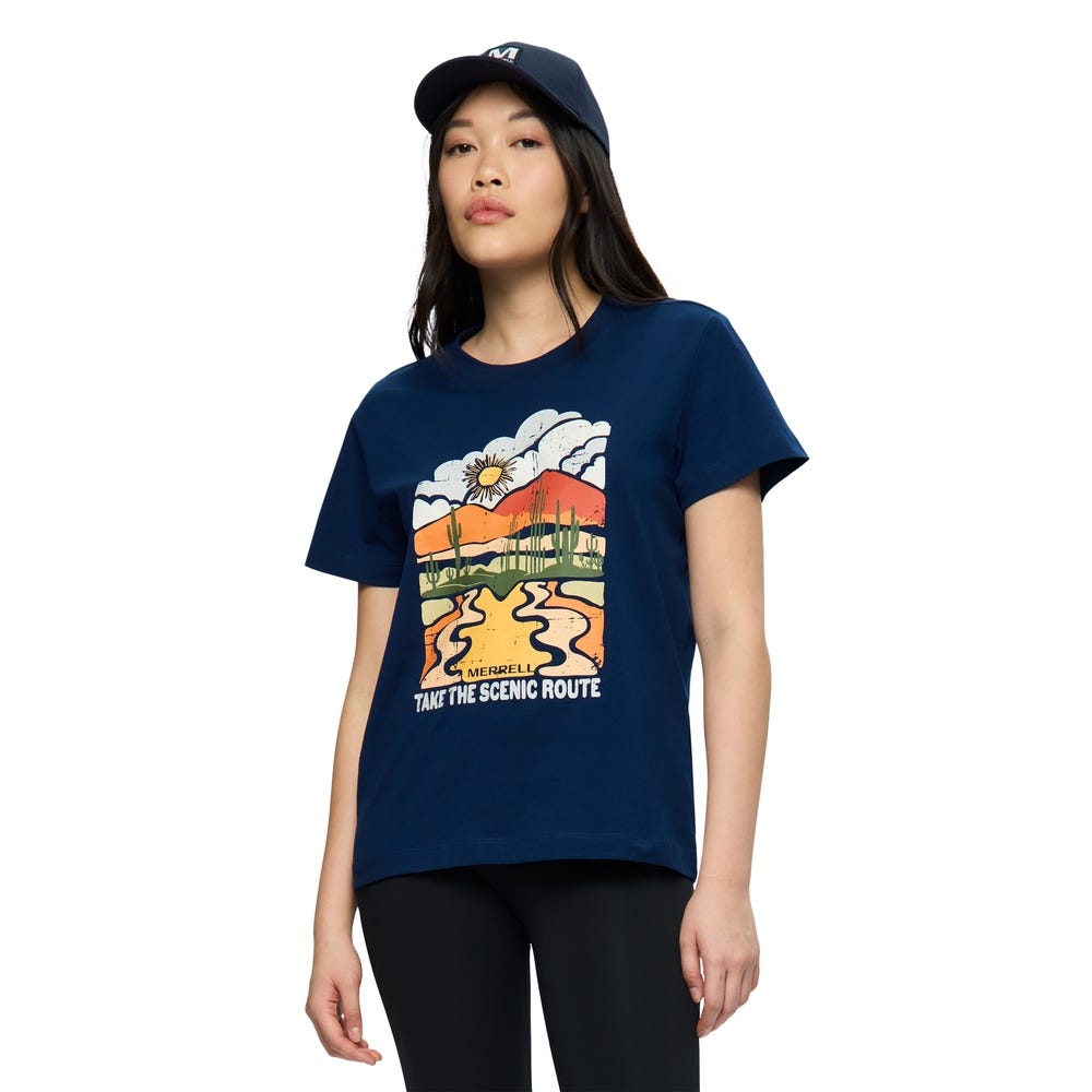 Polo Mujer Scenic Route Graphic Tee